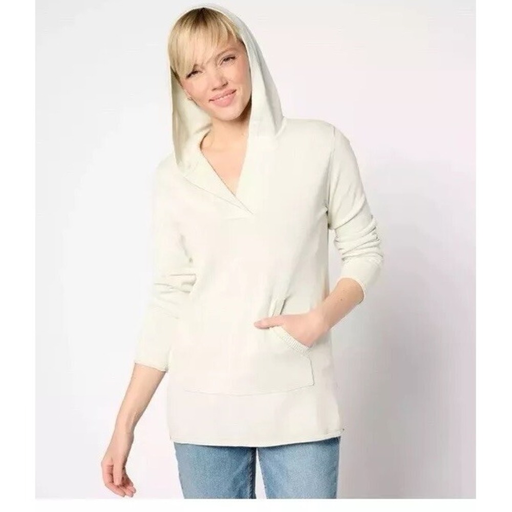 Barefoot Dreams Sunbleached sweatshirt Bonfire Hoodie OCEAN NWT 3X